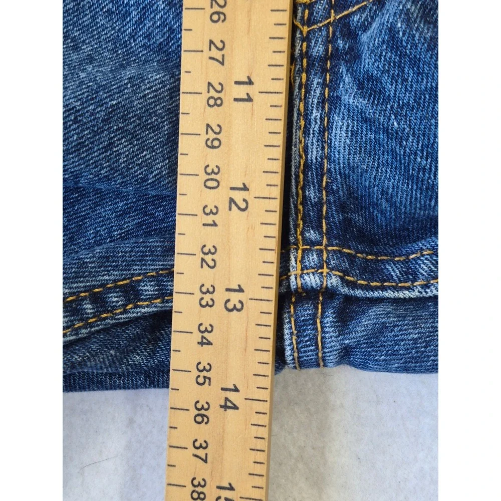 Levis 505 Regular Fit Straight Leg Mens Blue Denim Jeans W40 L30 00505-4886